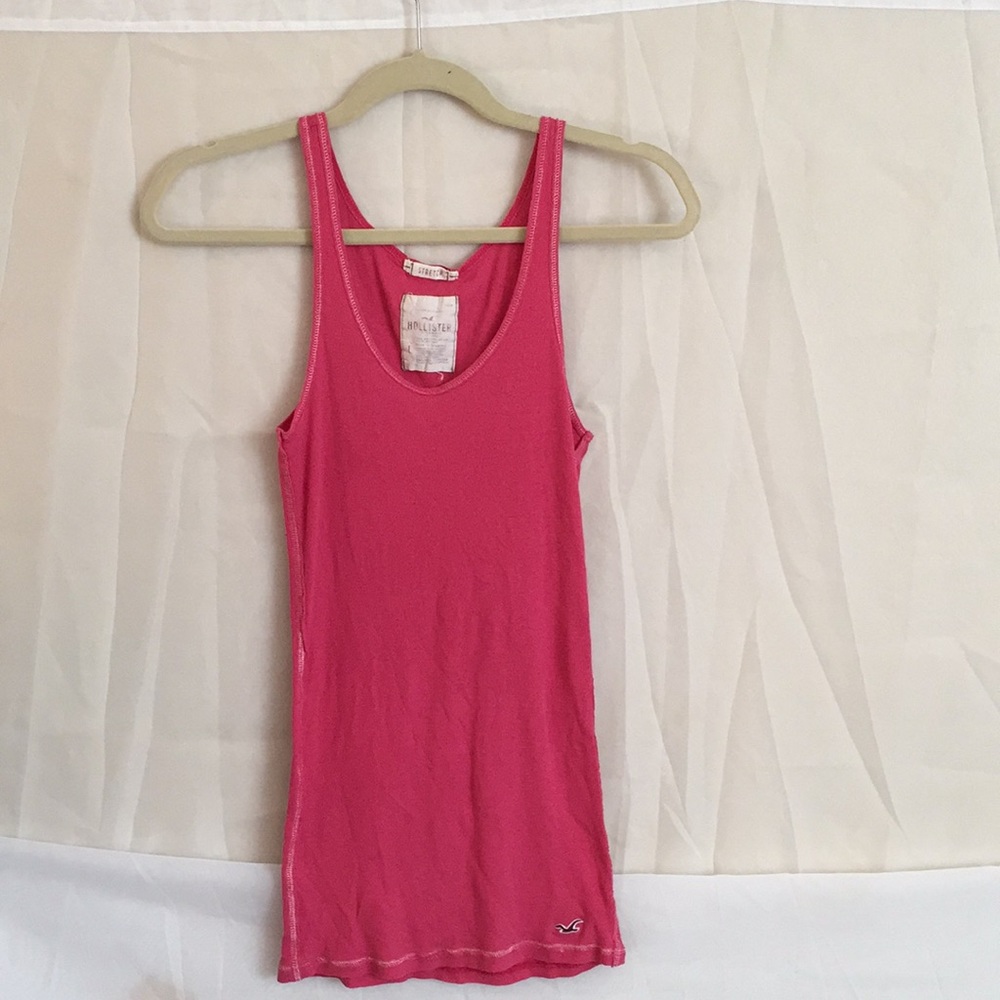 Hollister Stretch Tank Top Sz Large Pink